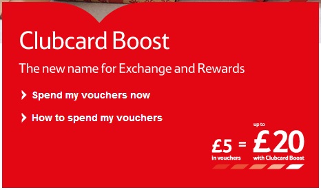 Tesco Clubcard section