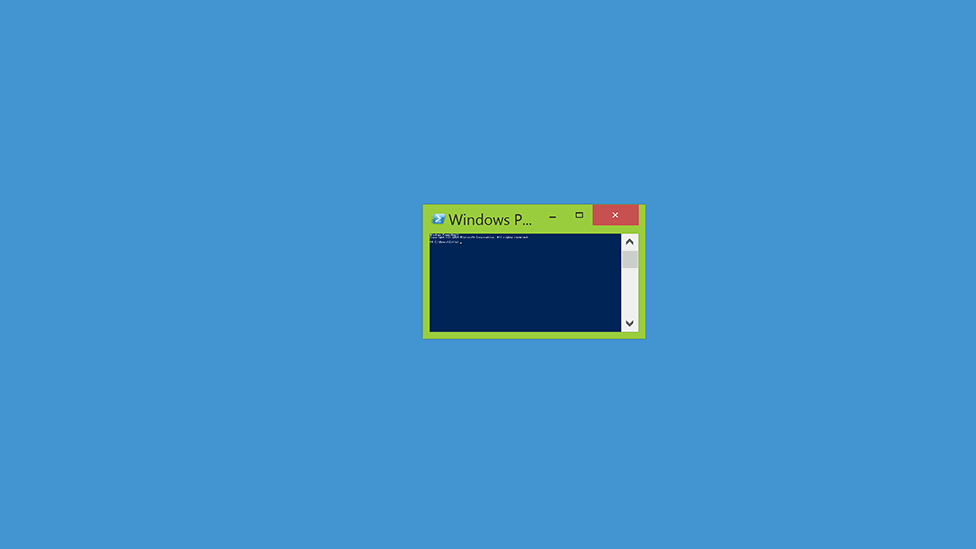 Setting Powershell to a sensible size - Windows 8.1